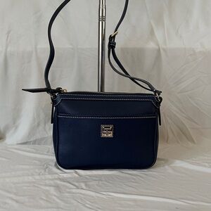 QVC New Dooney & Bourke Dark Blue Crossbody Bag
